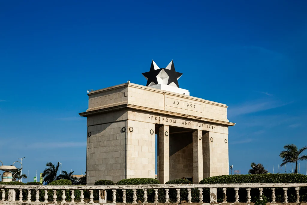Black Star Square, also known as Independence Square, in Accra, Ghana