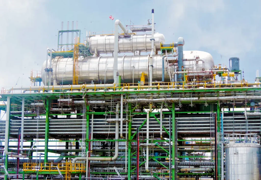 A high-angle view of the expansive Dangote Refinery industrial complex, demonstrating the scale of infrastructure supporting the milestone of Dangote starting upstream production.