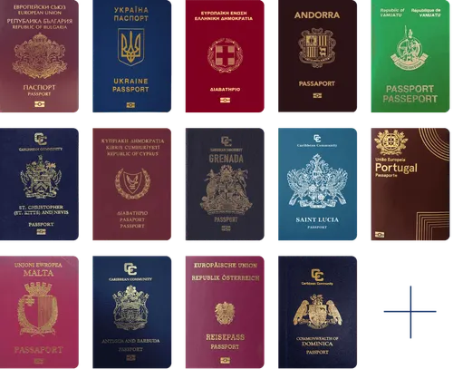 Passports from different countries
